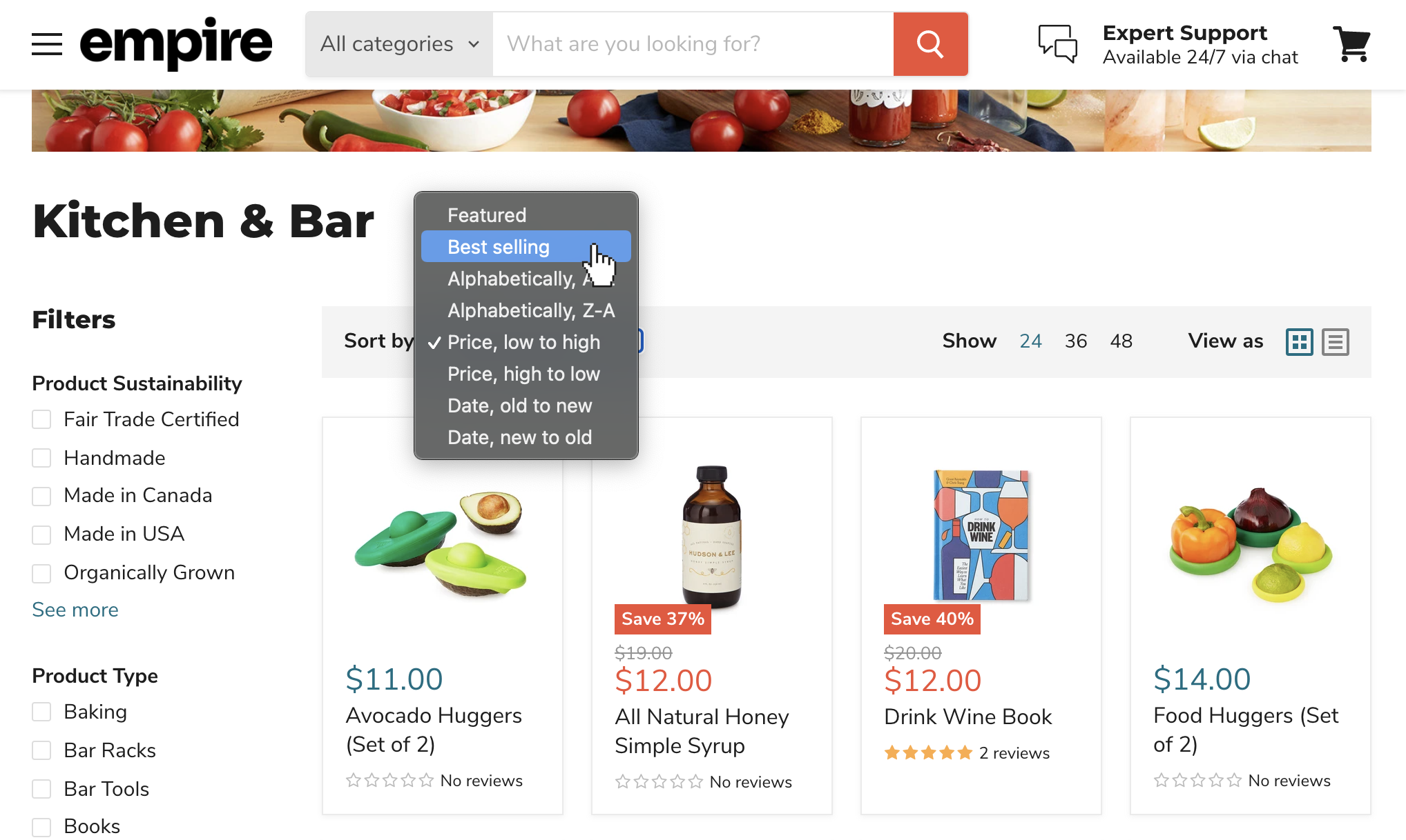 customer_using_sort_by_options.png