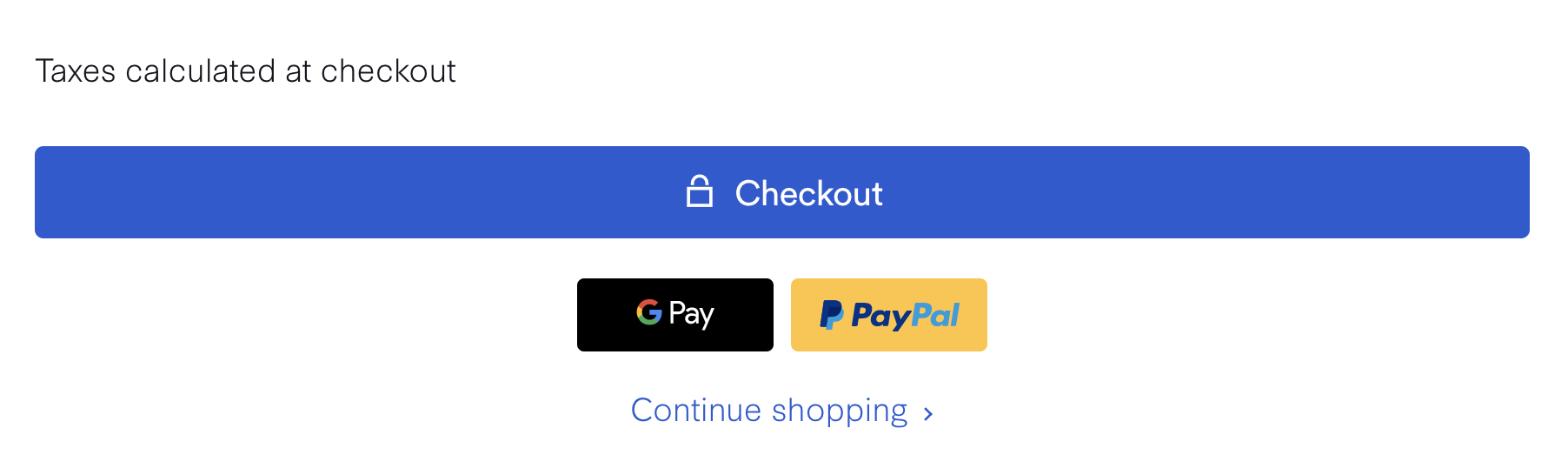 Managing additional checkout buttons on the cart page – Pixel Union