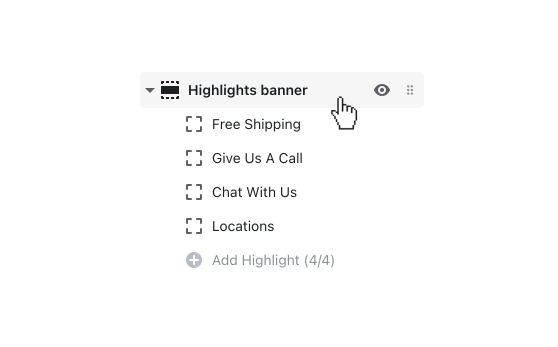 click_the_highlights_banner_section_to_open_its_settings.png
