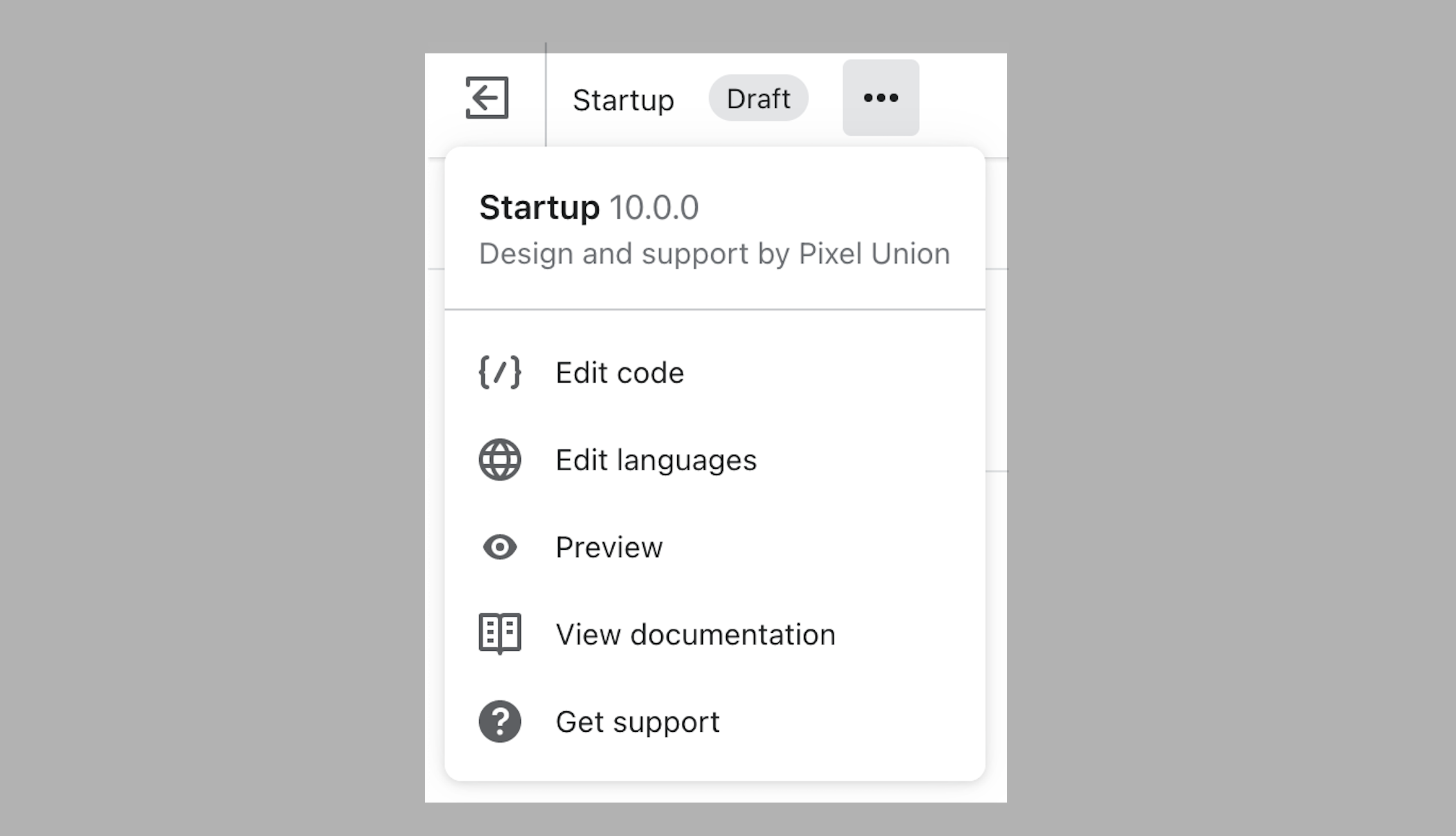 startup_theme_version_revealed_by_clicking_three_dots_theme_action_menu.png