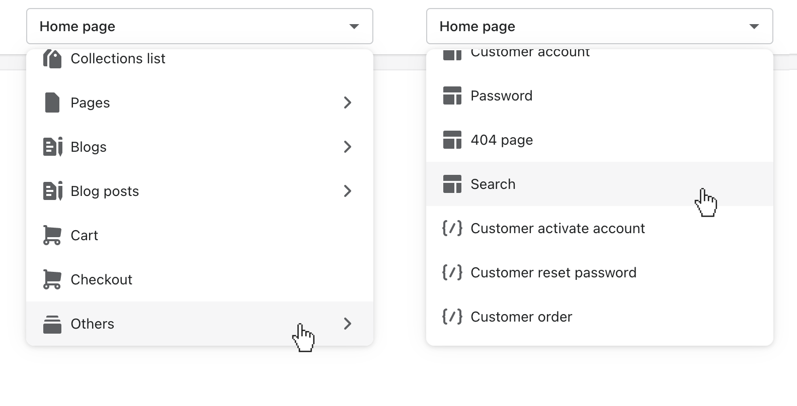 open_search_with_page_selector_to_edit_search_results_templates.png
