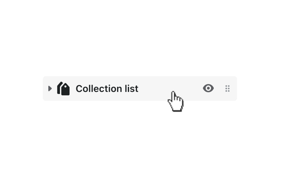 open collections list section to customize general settings.png