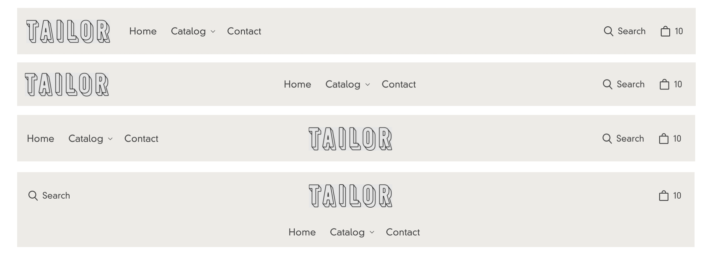 four options for tailor header layout of menu and logo.png