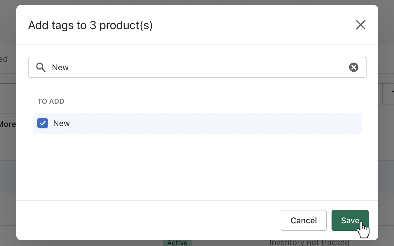 add new tag to three products for badge to appear.png