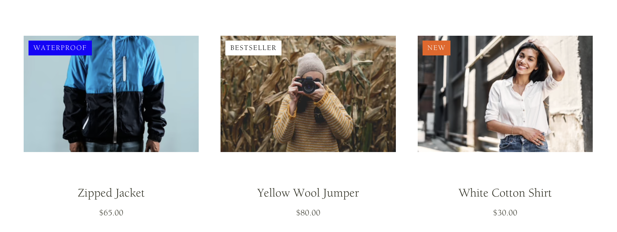 waterproof bestseller and new badges on products.png